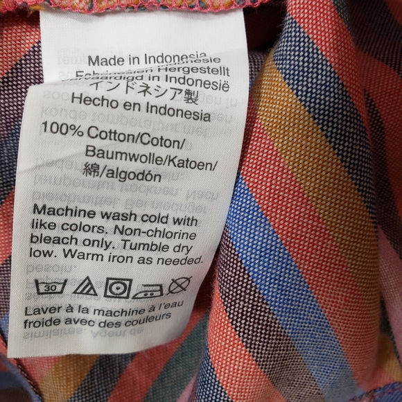 Madewell tie front striped cami tank top - Picture 8 of 12